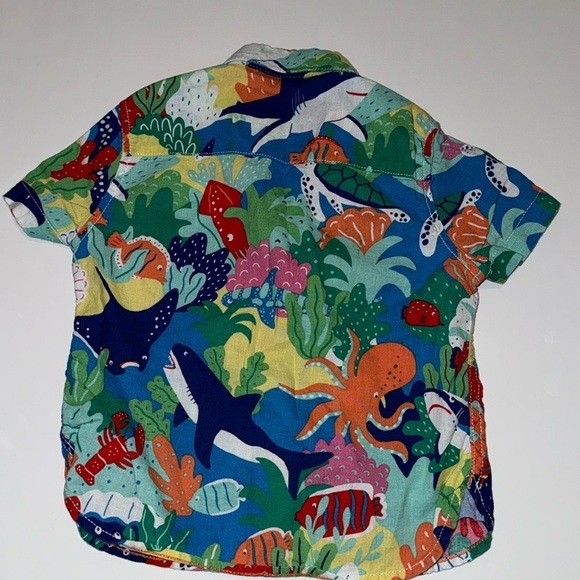 Mini Boden Boy’s Aquatic Vacation Shirt Sz 2-3T - Picture 2 of 4